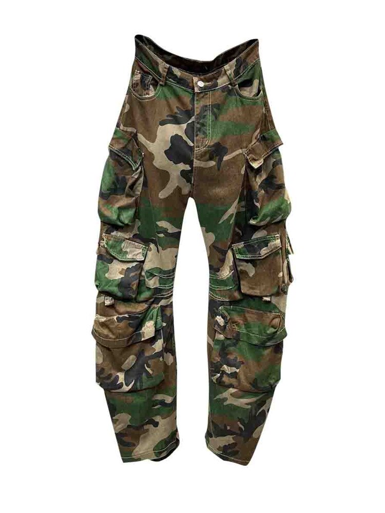 Camouflage Multi Pocket Cargo Pants