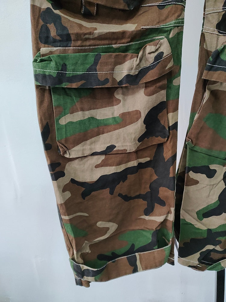 Camouflage Multi Pocket Cargo Pants