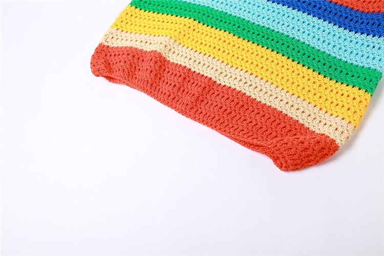 Maya Stripes Crochet Dress