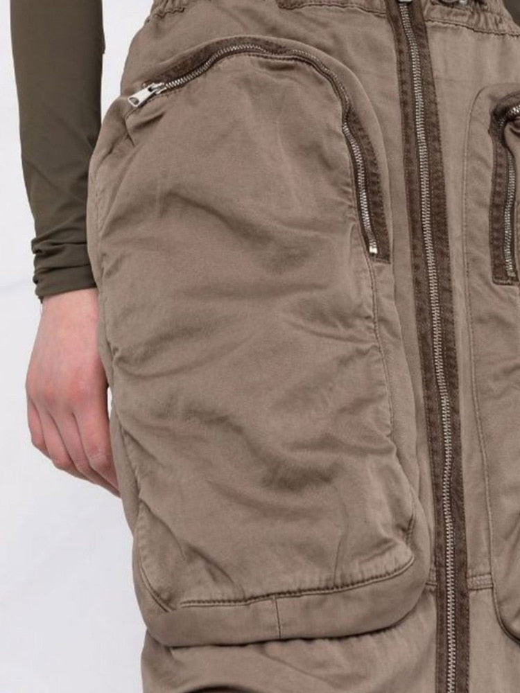 Multi Pockets Cargo Skirt