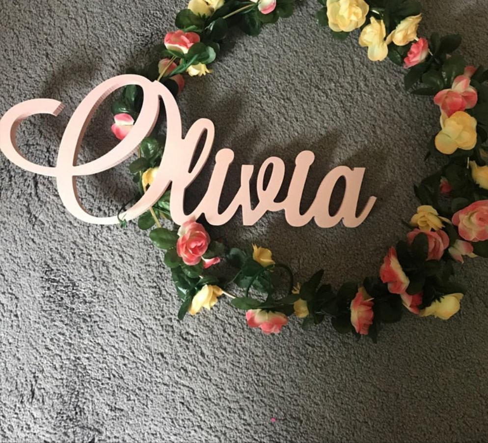 Personalized Wooden Name Signs Fanxity